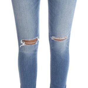 RAG & BONE Skinny Leg Jeans Clio Capri Pants Distressed Featherlight